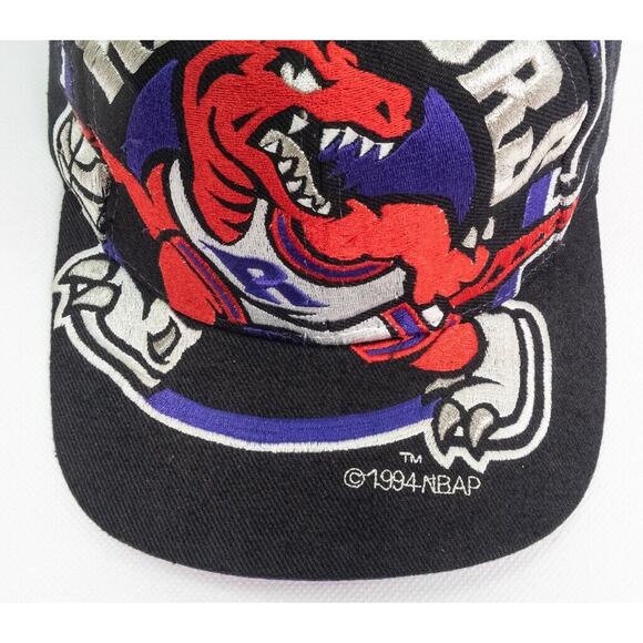 Vintage 1994 Toronto Raptors “The Game” Big Giant Logo Snapback Hat RARE - Picture 4 of 15